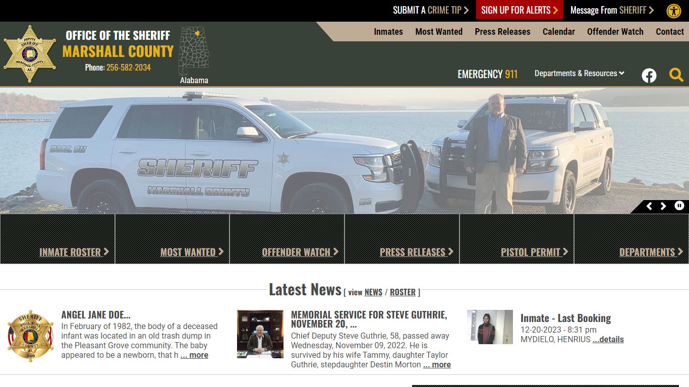 Inmate Roster - Marshall County Sheriff's Office